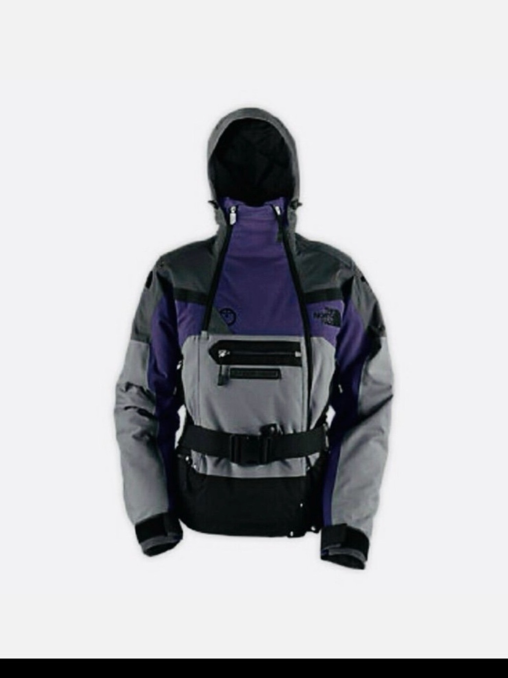 The North Face Purple and Black Hooded Jacket.